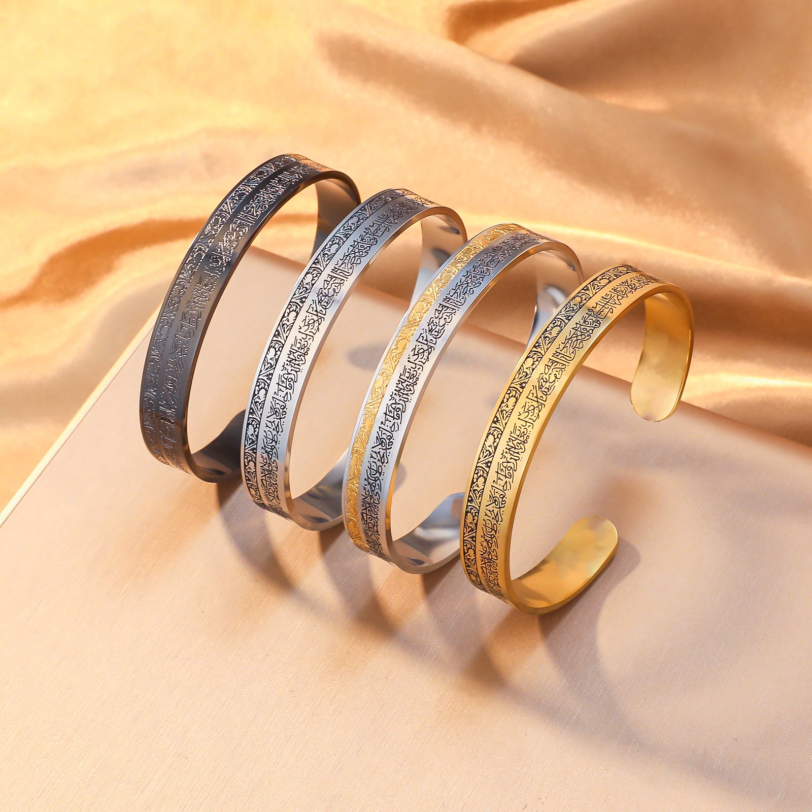Ayatul Kursi - Silver Bracelet Bangle Men Women (WIB-1) — image 5