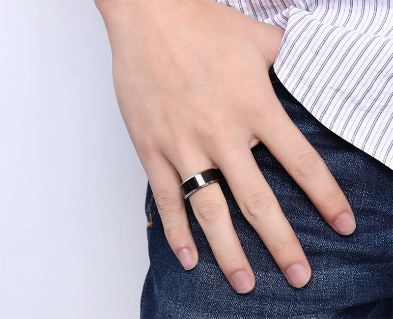 Black Tungsten Carbide Ring - Focused — image 5