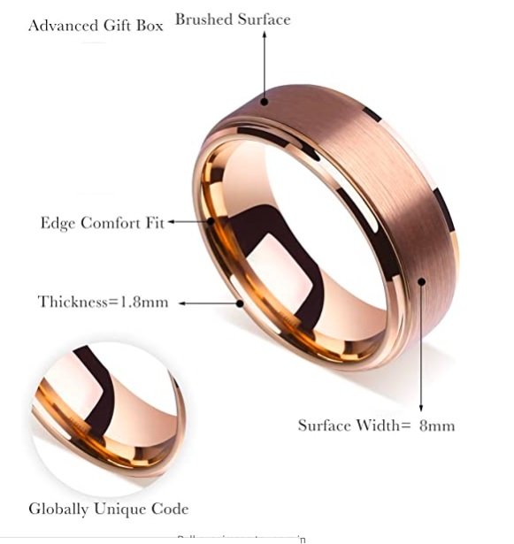Blazed - Tungsten Carbide Ring — image 4