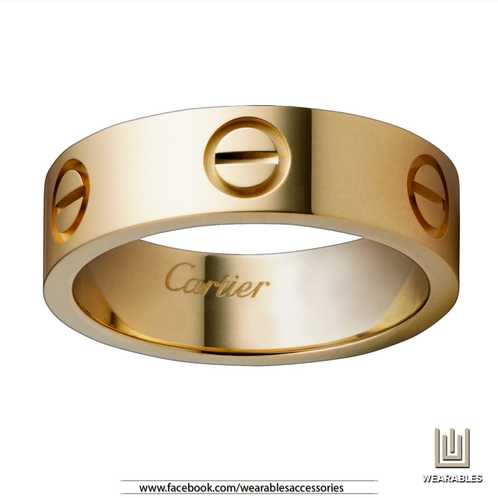 C Brand Luxury Men and Women Ring - Gold — image 6