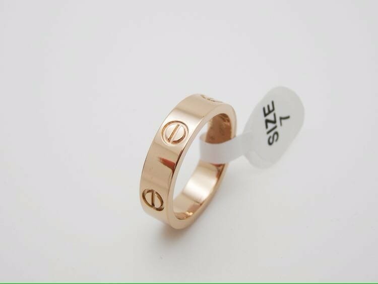 C Brand Luxury Men and Women Ring - Rose Gold