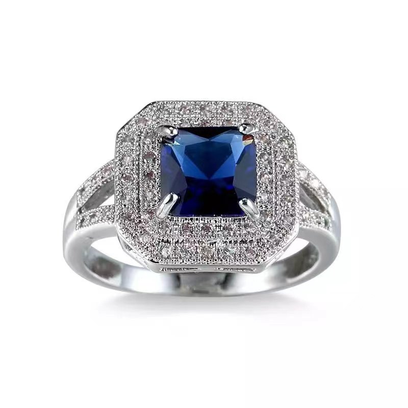 Center Spot - Blue Women Ring — image 4