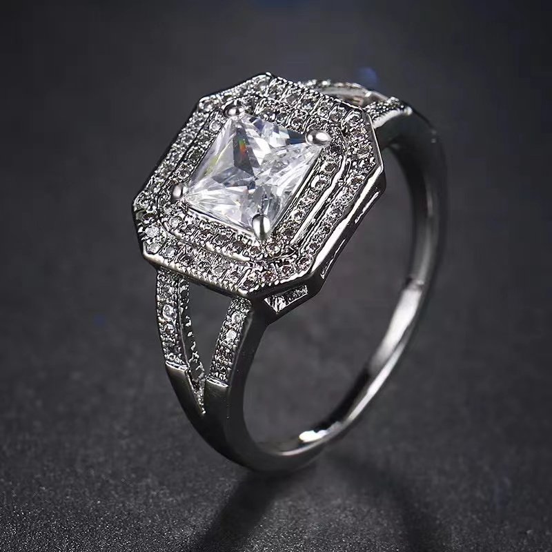 Center Spot - White Women Ring