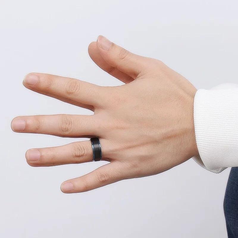 Cobalt Strands -Tungsten Carbide Ring — image 5