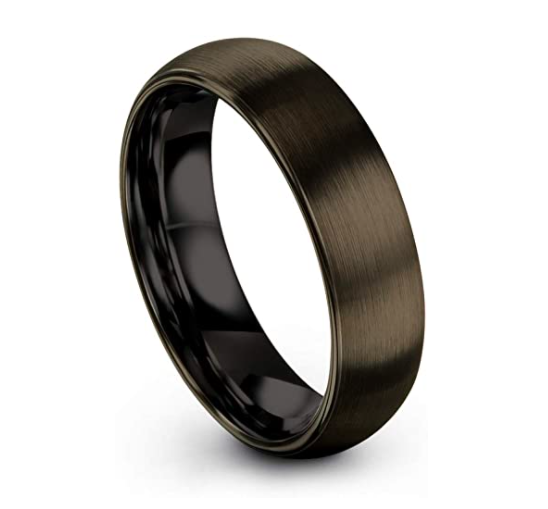 Dark Night - 6mm Black Tungsten Carbide Ring