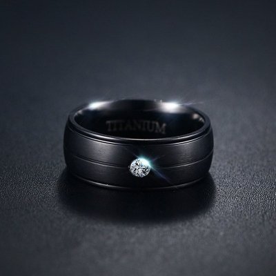Dark Wink– Black Stainless Steel Ring — image 3