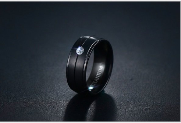 Dark Wink– Black Stainless Steel Ring — image 5