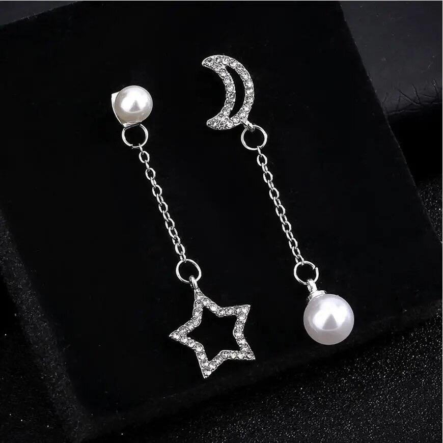 E1890 - White Gold Earrings for Women — image 3