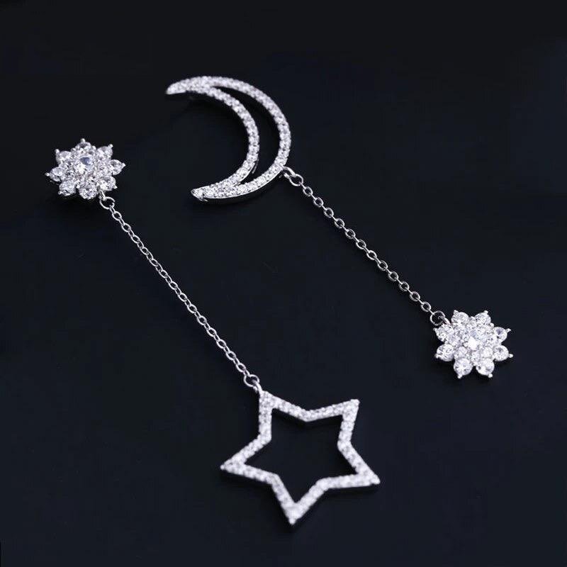 E1890 - White Gold Earrings for Women — image 9