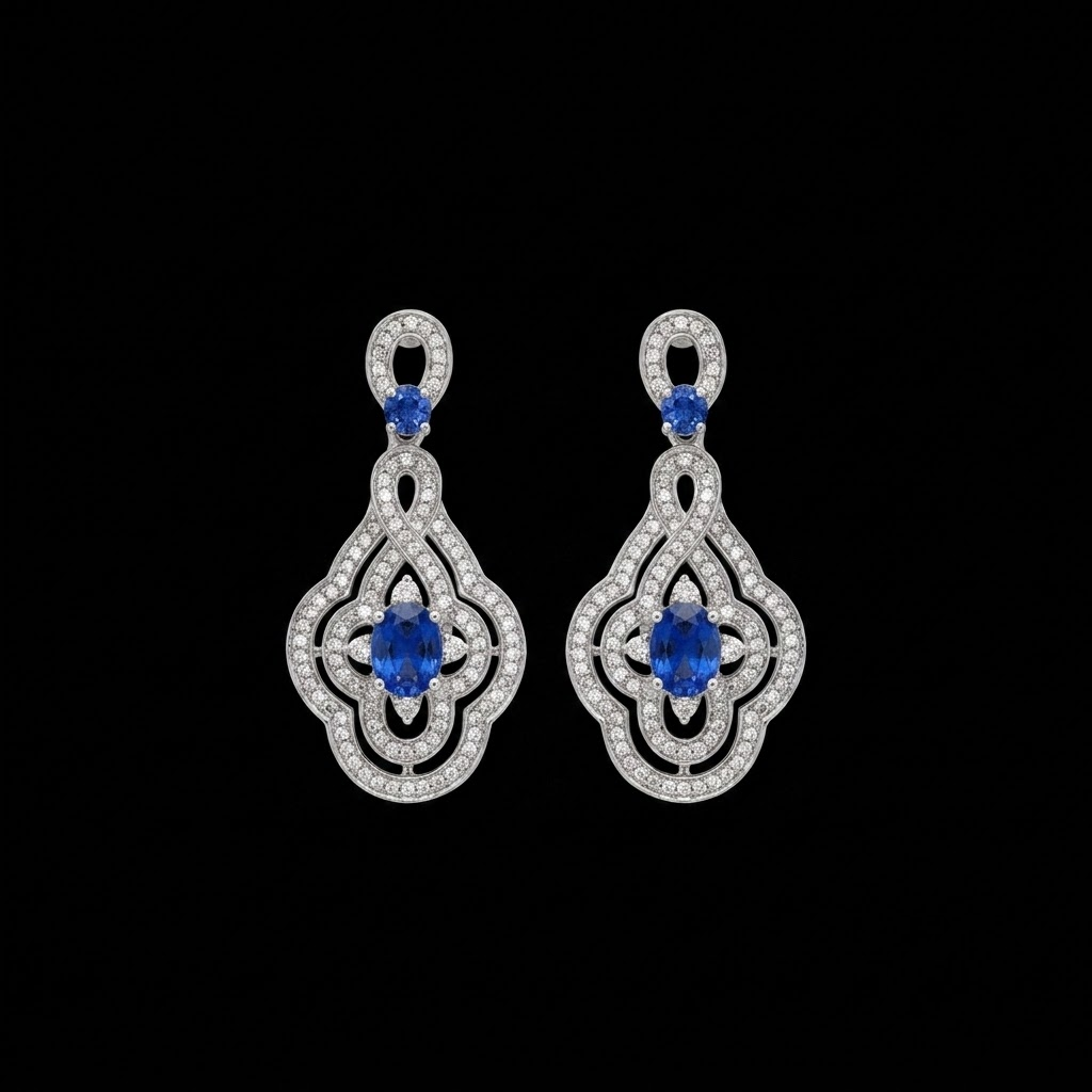 E3690 - Blue Earrings for Women