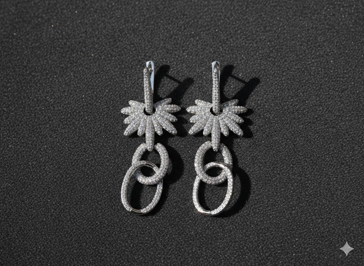 E5290 - White Earrings for Women