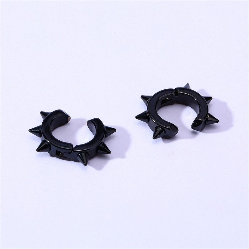 Ear Protector Black Ear Studs Men Earring — image 4