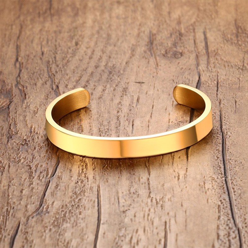 Essentials - Stainless Steel Men Bracelet Gold