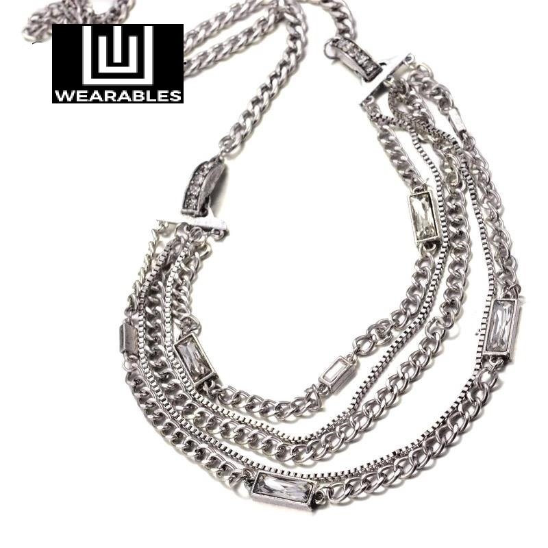 Silver Classic - 3 Three Layer Women Necklace/Pendant — image 3