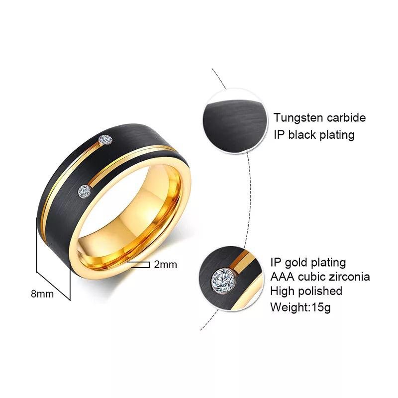 Orbital - 8mm Black Premium Tungsten Carbide Ring — image 10