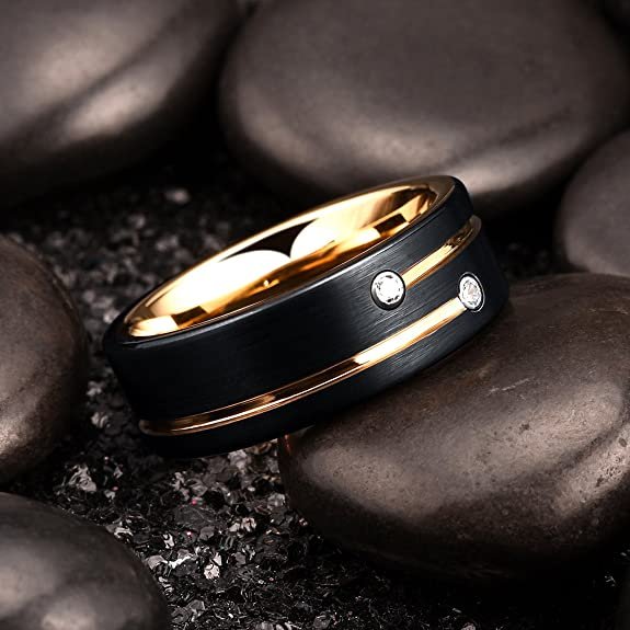 Orbital - 8mm Black Premium Tungsten Carbide Ring — image 4