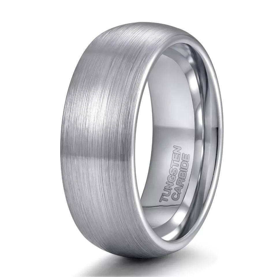 Rising Moon - Silver Tungsten Carbide Ring — image 9