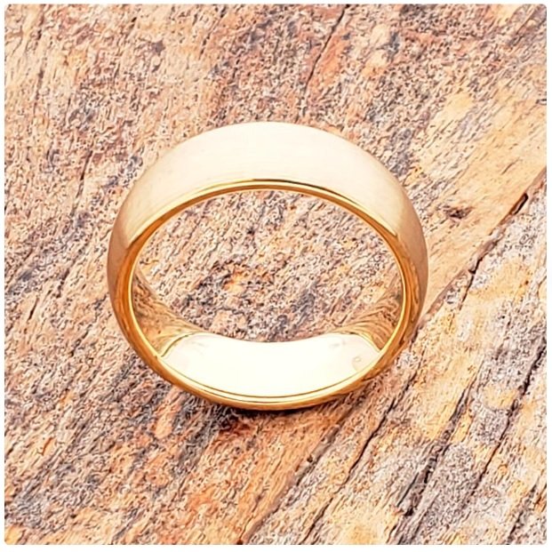 Rising Sun- Gold Tungsten Carbide Ring — image 3