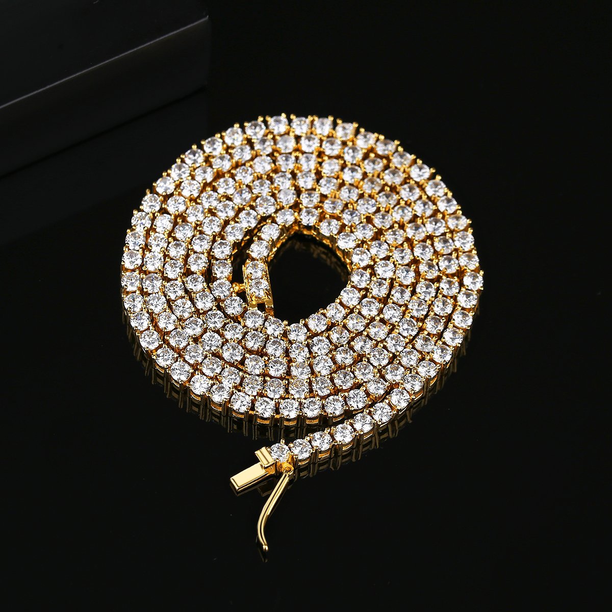 Rock Art- 3mm Gold Luxury Women Necklace