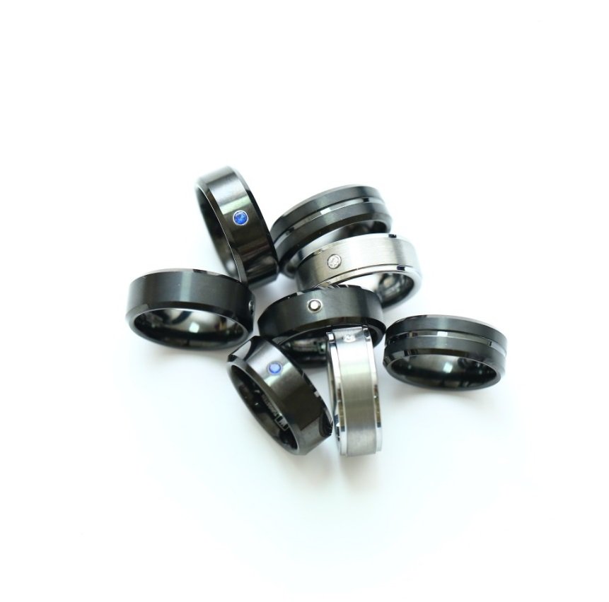 Ruling Stone - Black with Black Stone Tungsten Carbide Ring — image 6