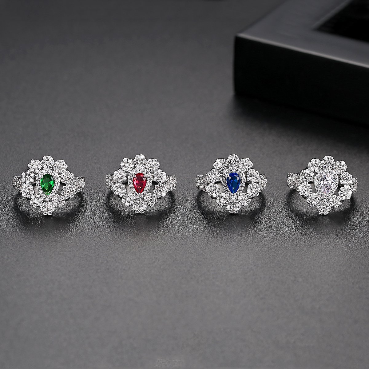 Sacred Tomb Blue Sapphire Color Ring for Women