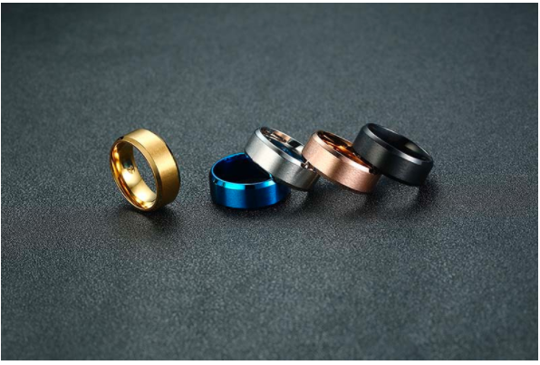 Slant Edge – Gold Stainless Steel Ring — image 3