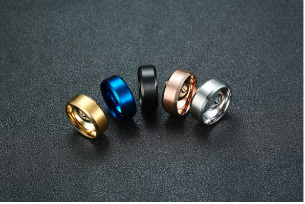 Slant Edge – Gold Stainless Steel Ring — image 4