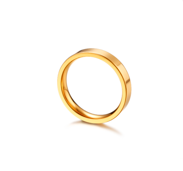Sleek Icon Gold - Stainless Steel Men Women Ring — image 5