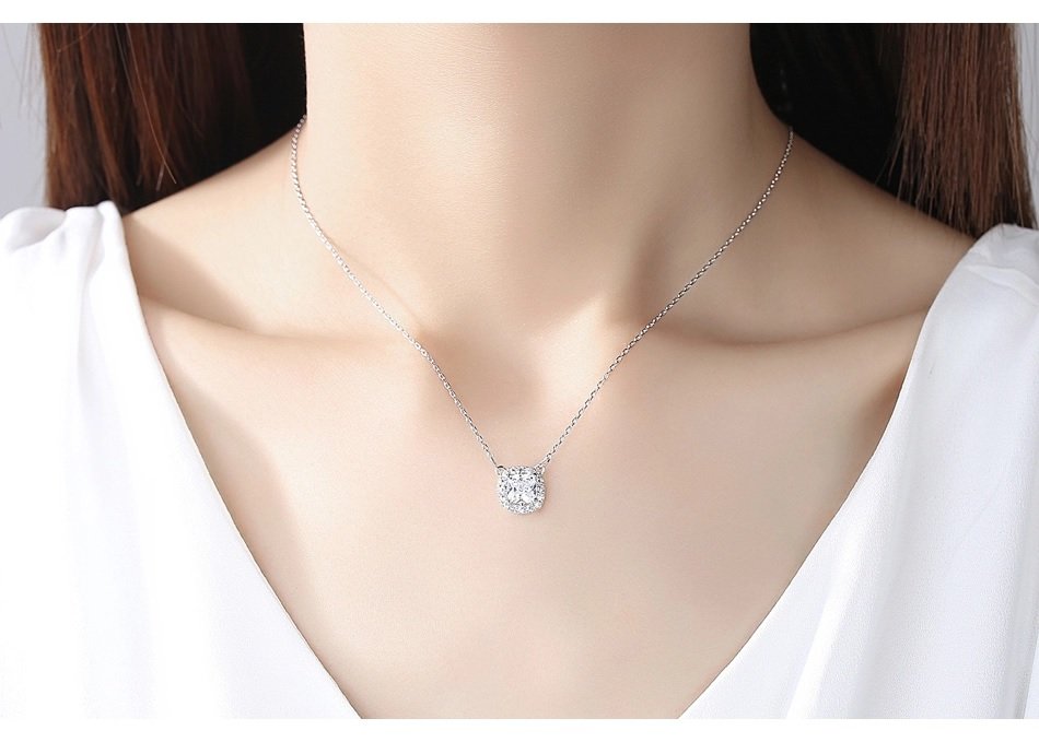 Square Out - Red Pendant and Earring Set for women (WS57) — image 4