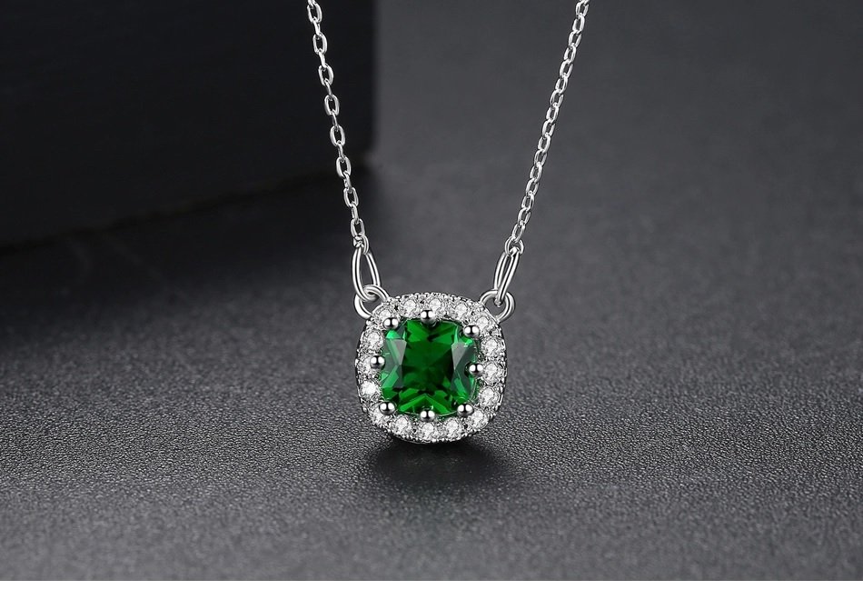 Square Out - White Pendant and Earring Set for women (WS57) — image 5