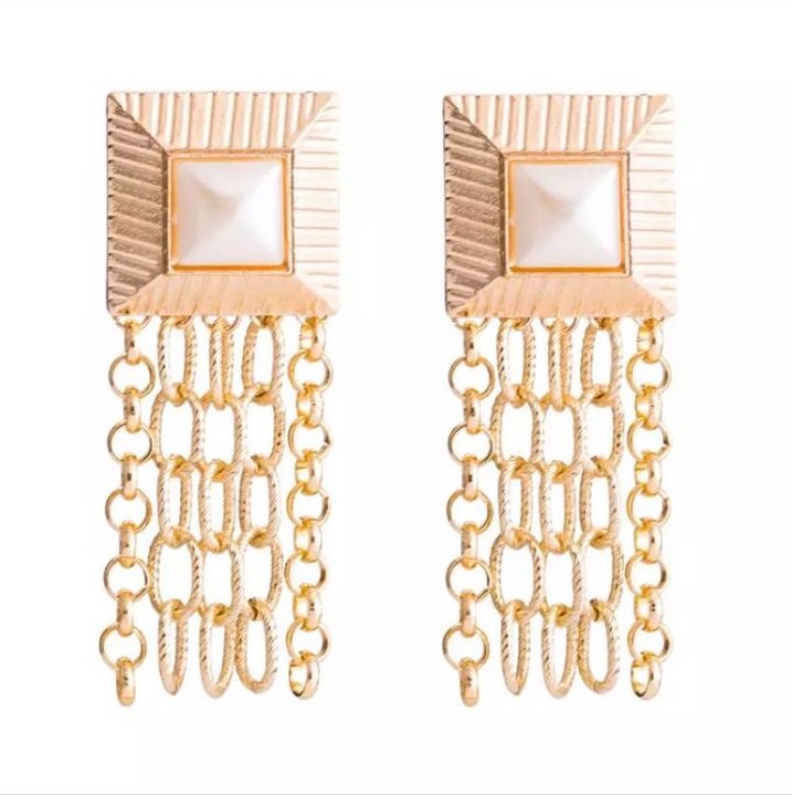 Stoned Square - Women Earrings — image 6