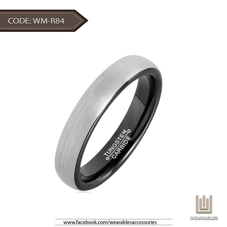 Thin Gray Tungsten Ring — image 3