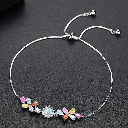 Tinkle String - Cubic Zirconia Adjustable Women Bracelet — image 4