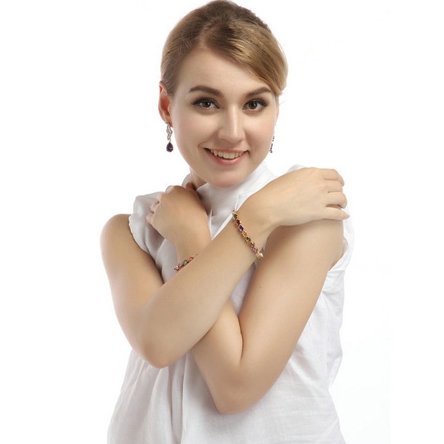 WB193- Rose Gold Multi Women Luxary Bracelet