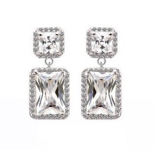 WE139- White Earrings for Women