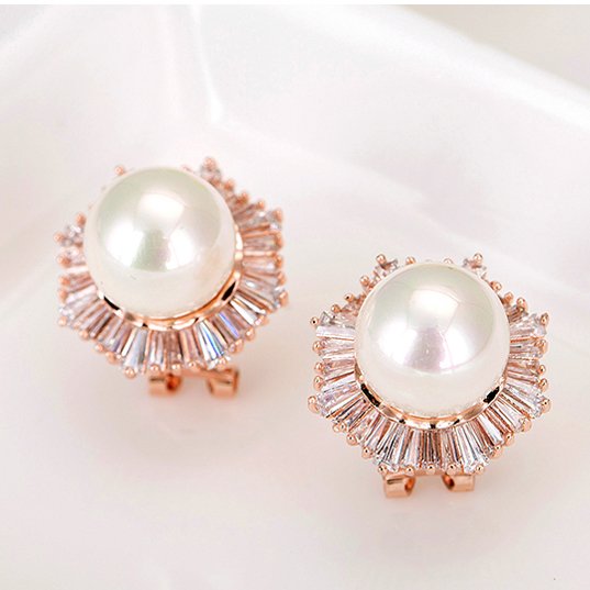 WE177 - Rose Gold - Pearl Earrings for Women — image 3