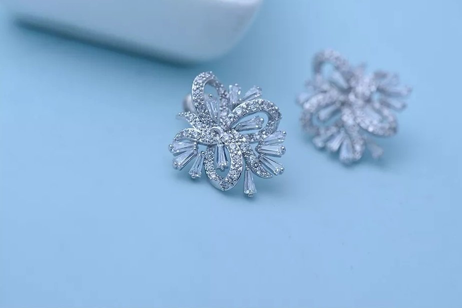 WE263- White Earrings for Women — image 7