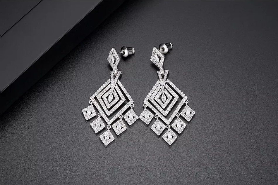 WE469- White Earrings for Women
