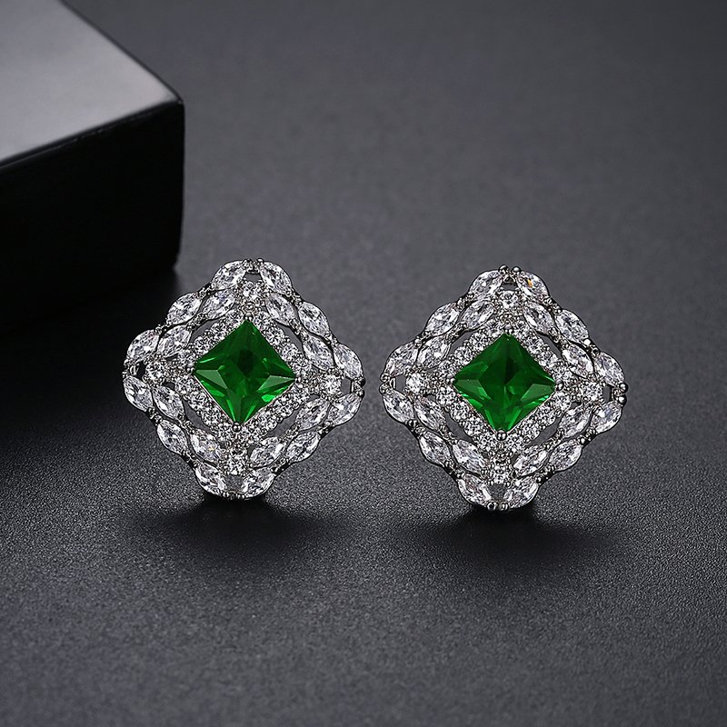 WE576- Green Earrings for Women