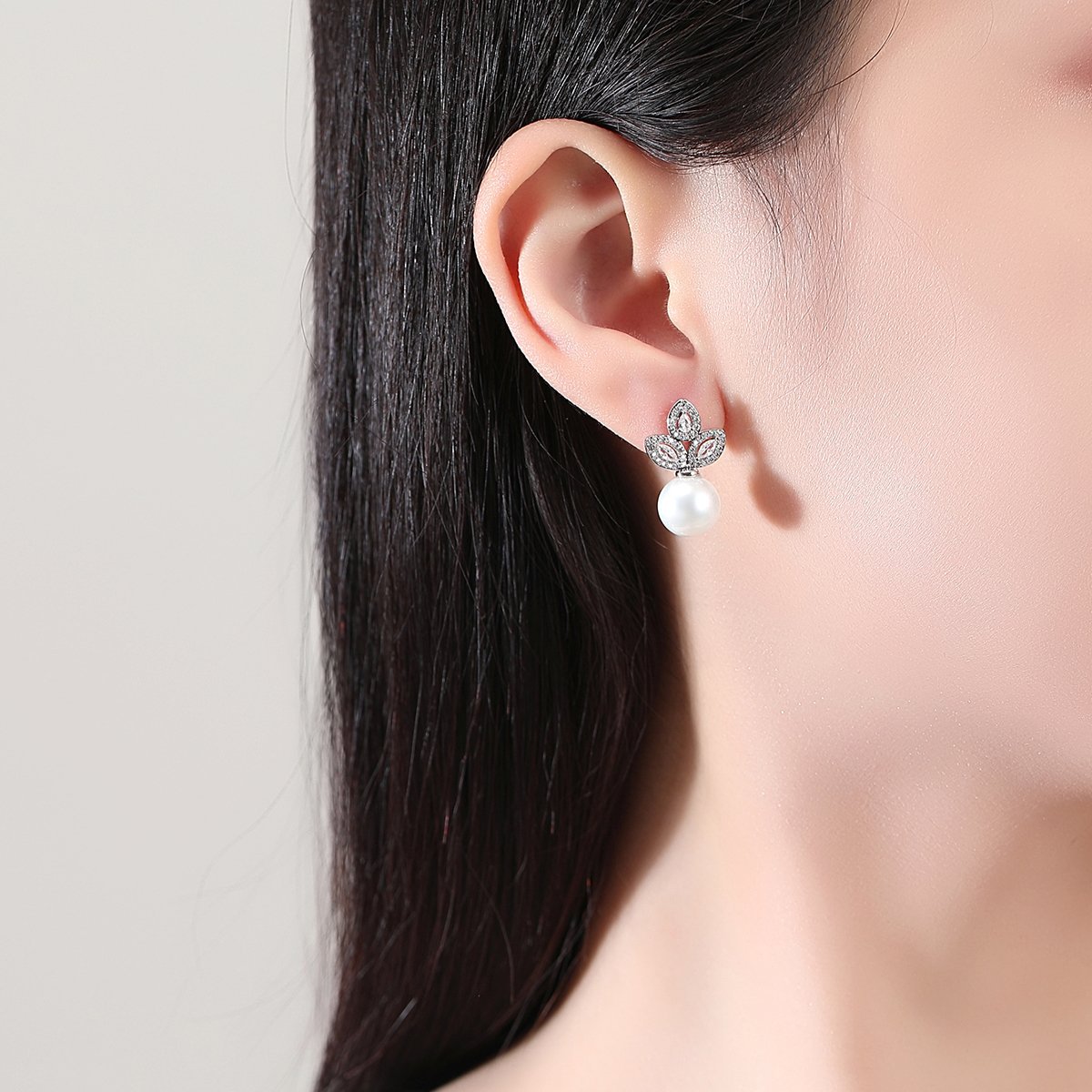WE720- White Earrings for Women — image 5