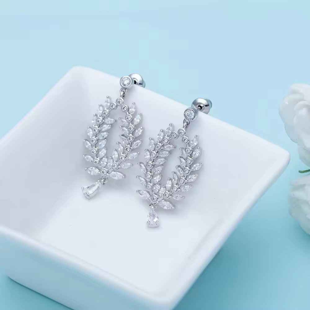 WE723 - White Earrings for Women