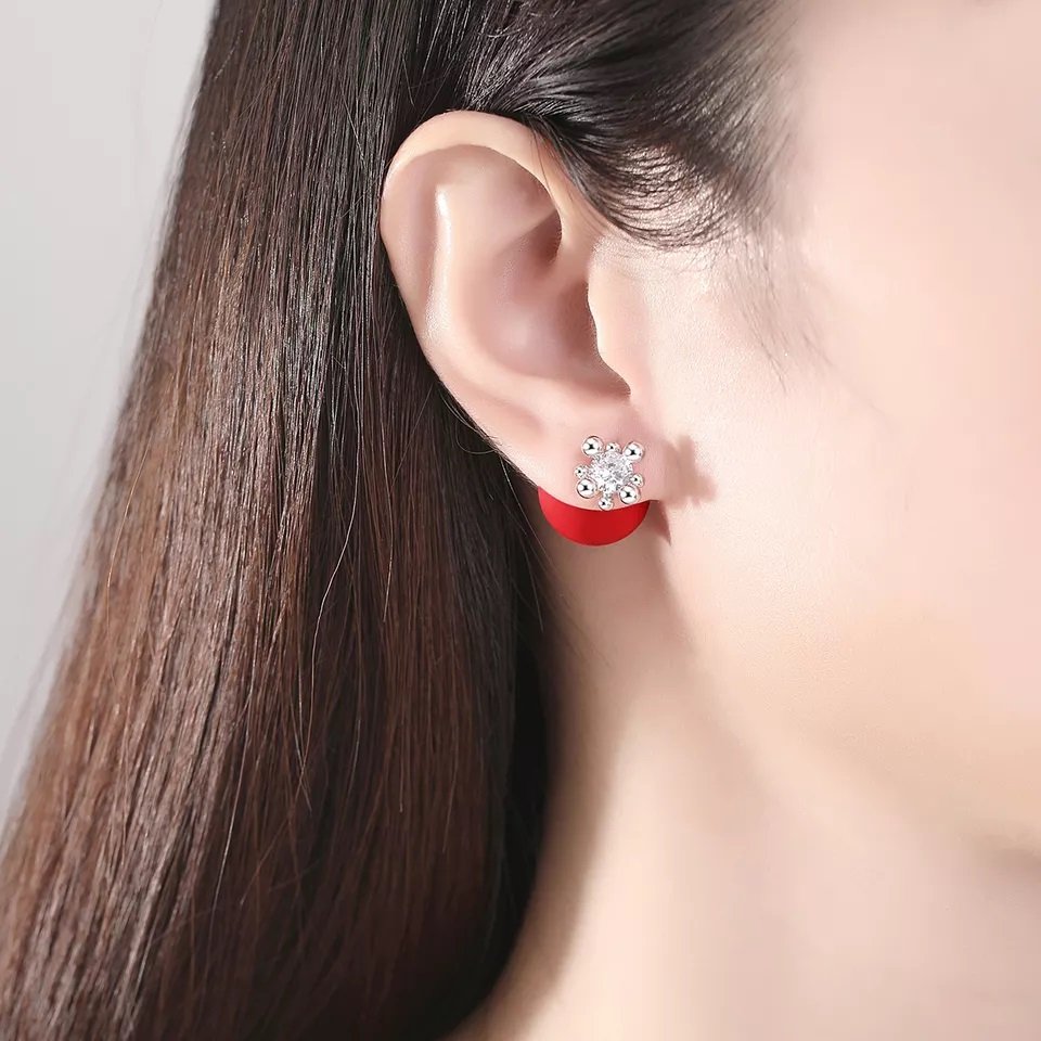White Pearl Women Luxury Earrings - WE662 — image 3