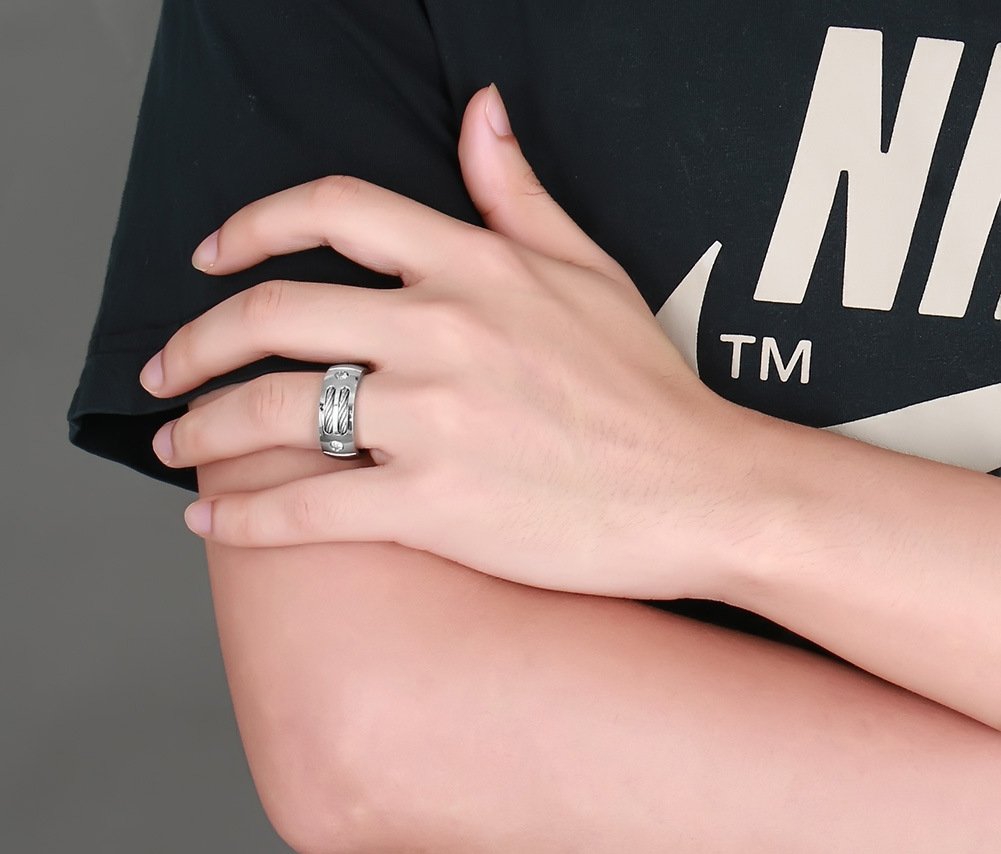 Wired In – Silver Stainless Steel Ring — image 4