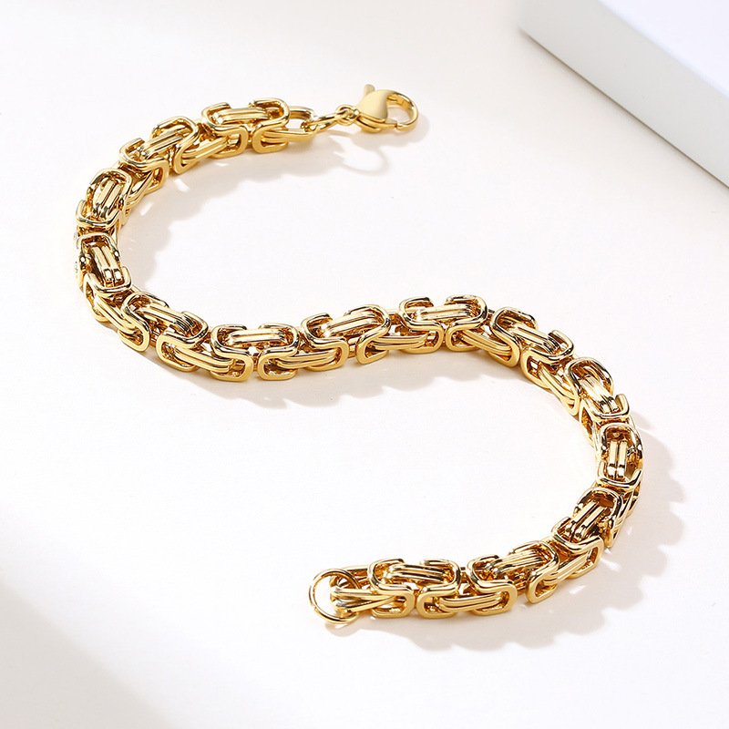 WM-B288 - Golden 316 Stainless Steel Bracelet