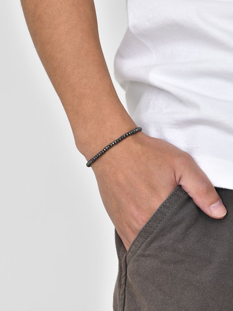 WM-B385 - Hematite Stone Designer Jewellery Bracelet