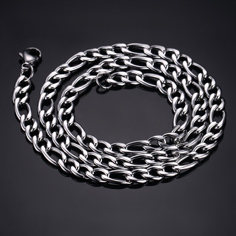 WM-C11-6mm Men Silver Necklace Chain