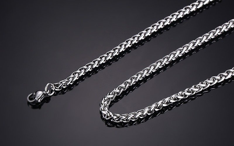 WM-C14 - Men Silver Necklace Chain — image 5
