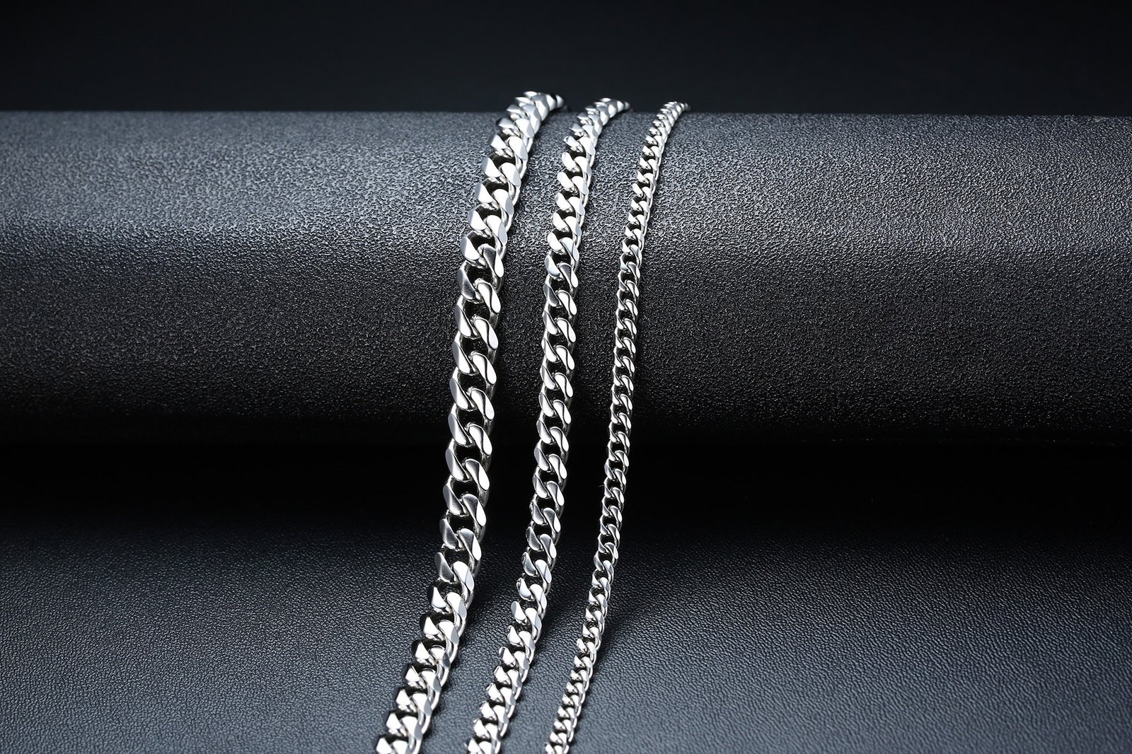 WM-C25- Men Black Necklace Chain — image 12