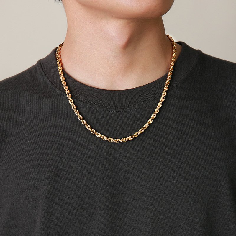 WM-C35- Men Gold Necklace Chain — image 10