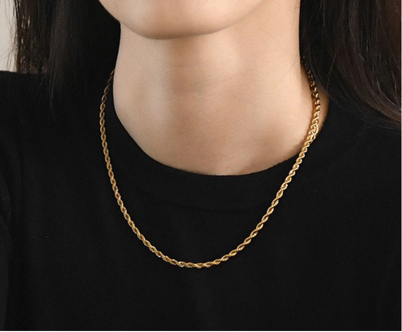 WM-C35- Men Gold Necklace Chain — image 11